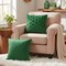 St Patricks Day Pillow Covers 18 x 18 inch Set of 2 3D Embroidered Shamrock Pillow Soft Plush Faux Fur St Patricks Day Decorations for SOFE Bedding Holiday
